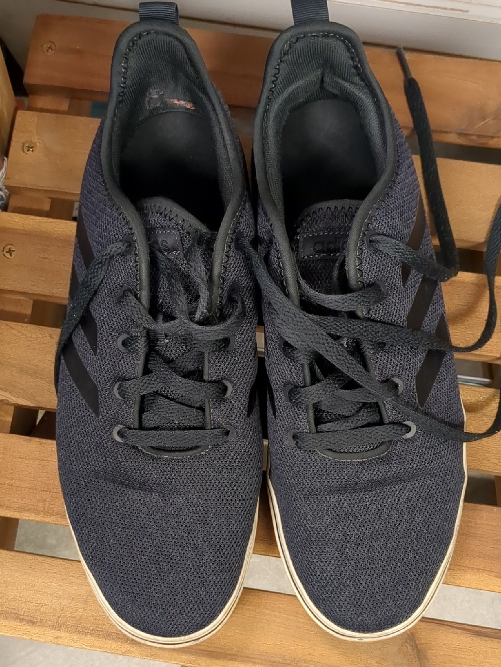 adidas Men's Black Knit Low-Top Sneakers